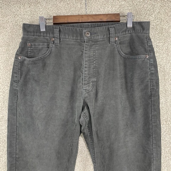 Dockers Grey Corduroy Pants 34x32 Classic Fit D3 Casual Comfort - Picture 2 of 4
